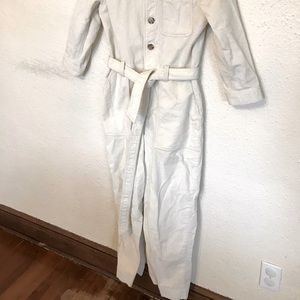 Gap cream corduroy boiler suit